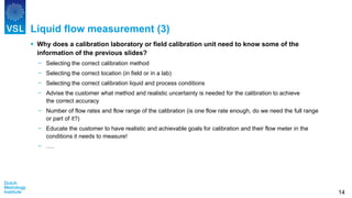 Webinar Liquid flow meter calibration | PDF