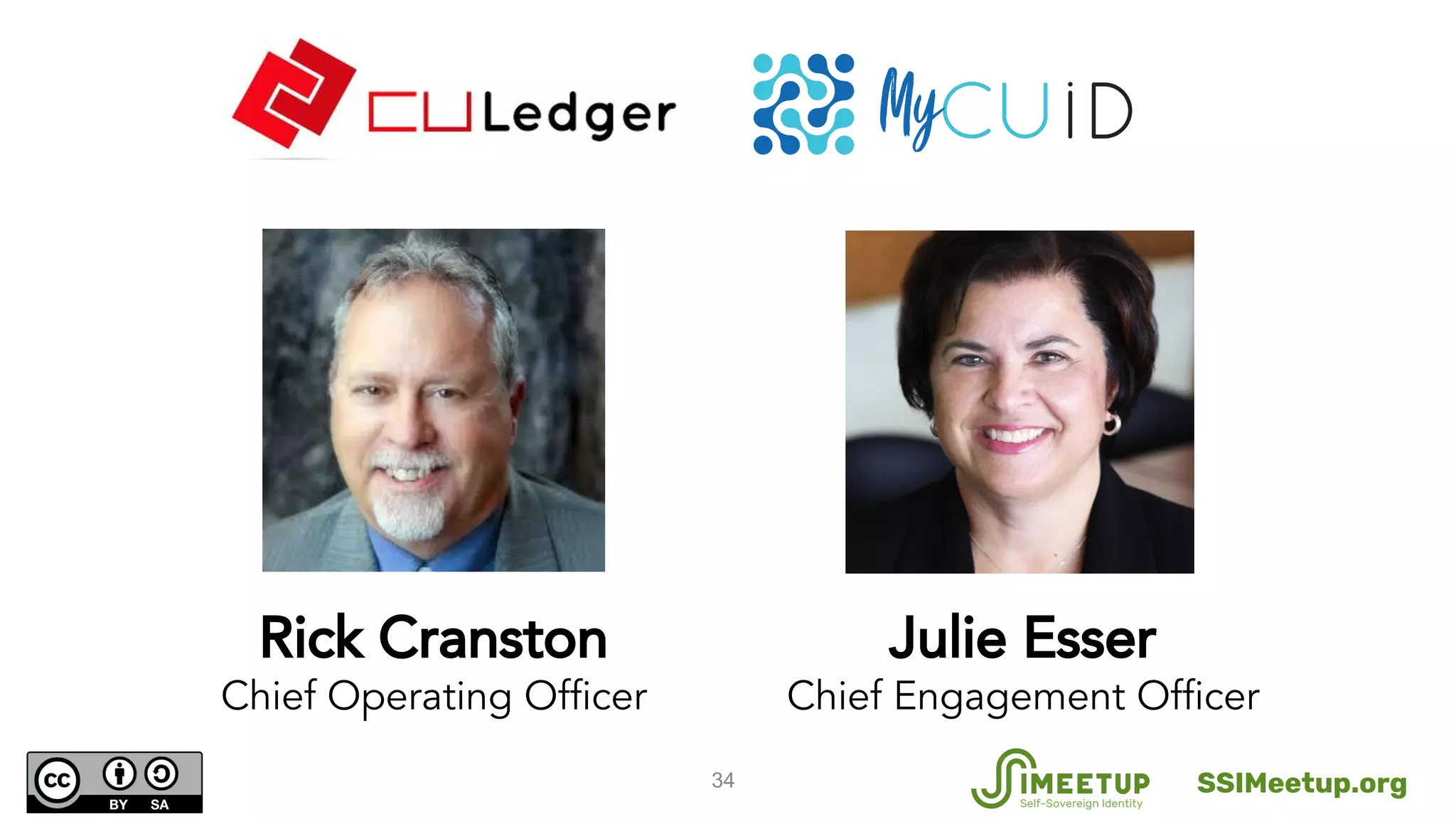 34
Julie Esser
Chief Engagement Officer
Rick Cranston
Chief Operating Officer
SSIMeetup.org
 