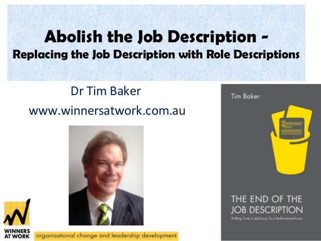abolish the job description job description for a baker