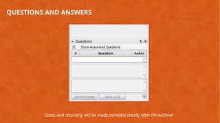 #wpewebinarSlides and recording will be made available shortly after the webinar
QUESTIONS AND ANSWERS
 