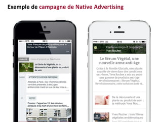 Exemple de campagne de Native Advertising
 