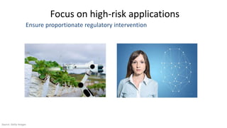 Focus on high-risk applications
Ensure proportionate regulatory intervention
Source: Getty images
 