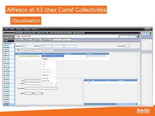 Alfresco et X3 chez Camif Collectivités

Intégration X3 : visualisation

Visualisation

22

 