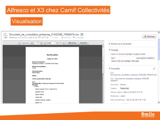 Alfresco et X3 chez Camif Collectivités

Intégration X3 : visualisation

Visualisation

23

 