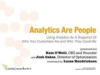 Webinar: "Analytics are People"