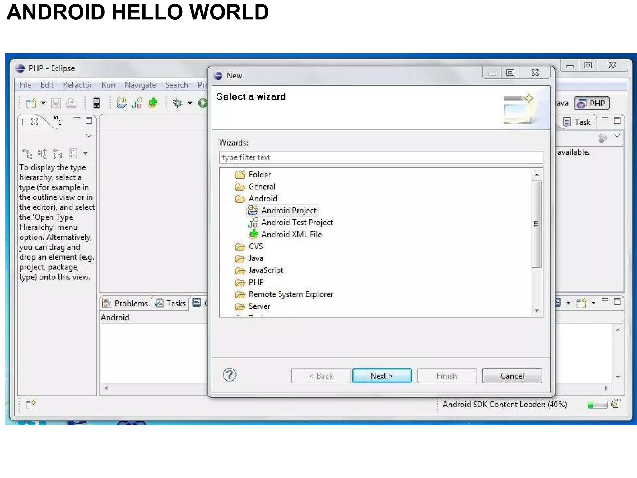 ANDROID HELLO WORLD 