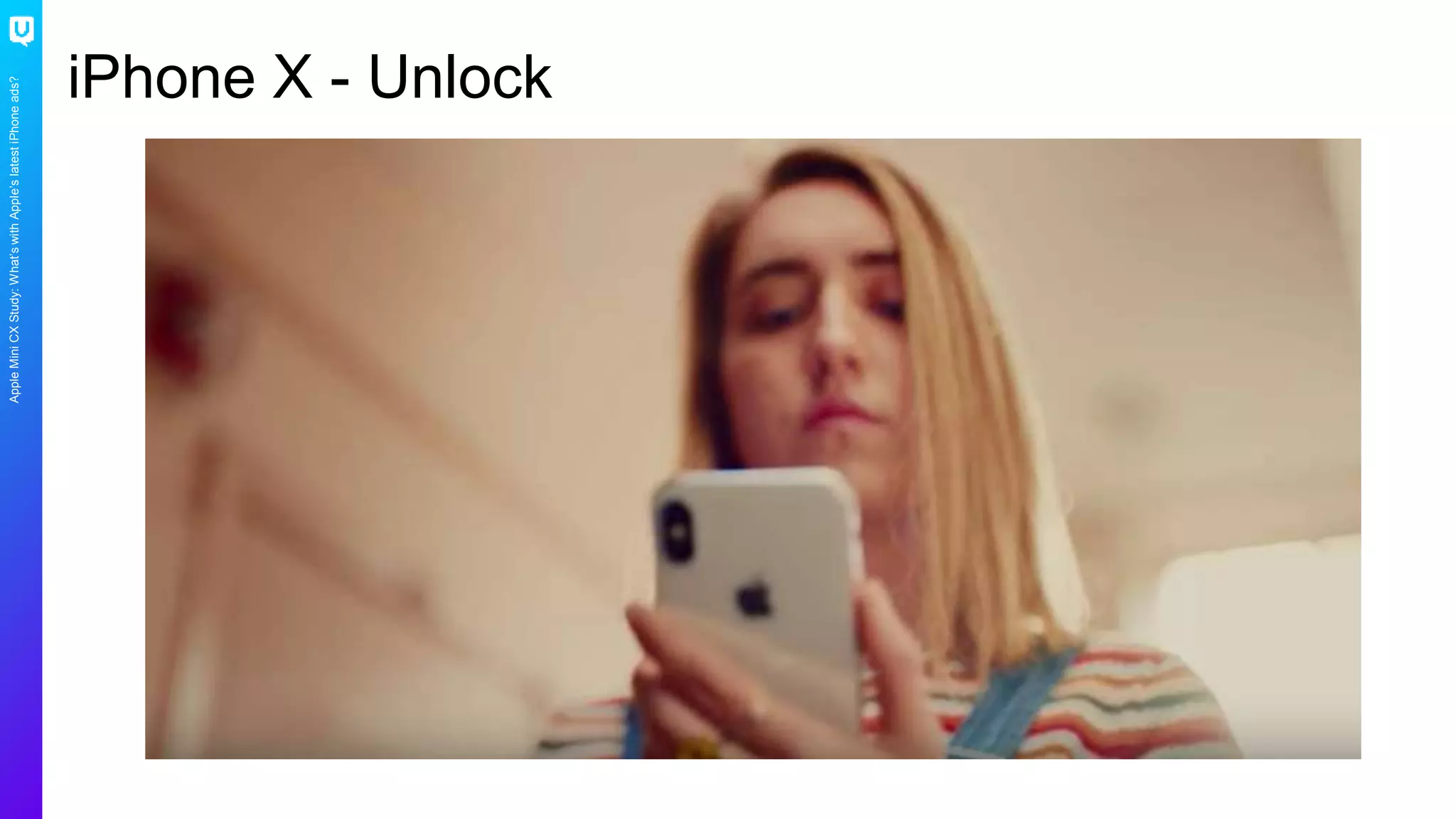 AppleMiniCXStudy:What’swithApple’slatestiPhoneads?
iPhone X - Unlock
 