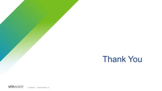 Confidential │ ©2020 VMware, Inc.
Thank You
 