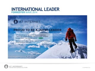 © COPYRIGHT 2013ONLINE INTELLIGENCE SOLUTIONS
INTERNATIONAL LEADERFORRESTER WAVE 2014
 