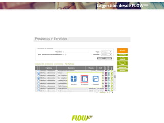 La gestión desde FLOWww
 