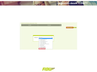 La gestión desde FLOWww
 