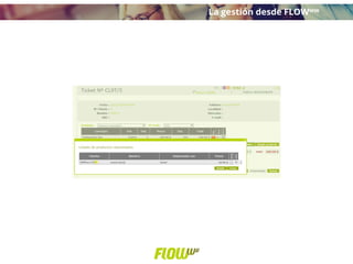 La gestión desde FLOWww
 