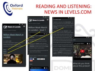READING AND LISTENING:
NEWS IN LEVELS.COM
 