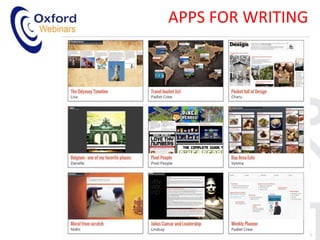 APPS FOR WRITING
BE SMART, GET MOBILE
ABEL GALVEZ BENITO OCTOBER 2015
 