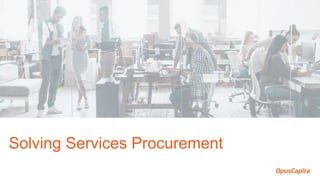 Solving Services Procurement
 