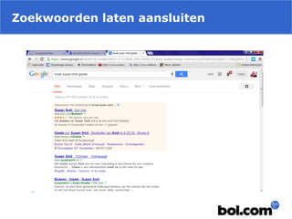 Zoekwoorden laten aansluiten
 