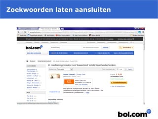 Zoekwoorden laten aansluiten
 