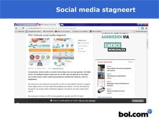 Social media stagneert

 