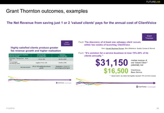FUTURELAB
Grant Thornton outcomes, examples
1/12/2019 28.
 