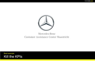 FUTURELAB
INSPIRATION CASE:
Philips NPS Change Agents
Best example
Kill the KPIs
 