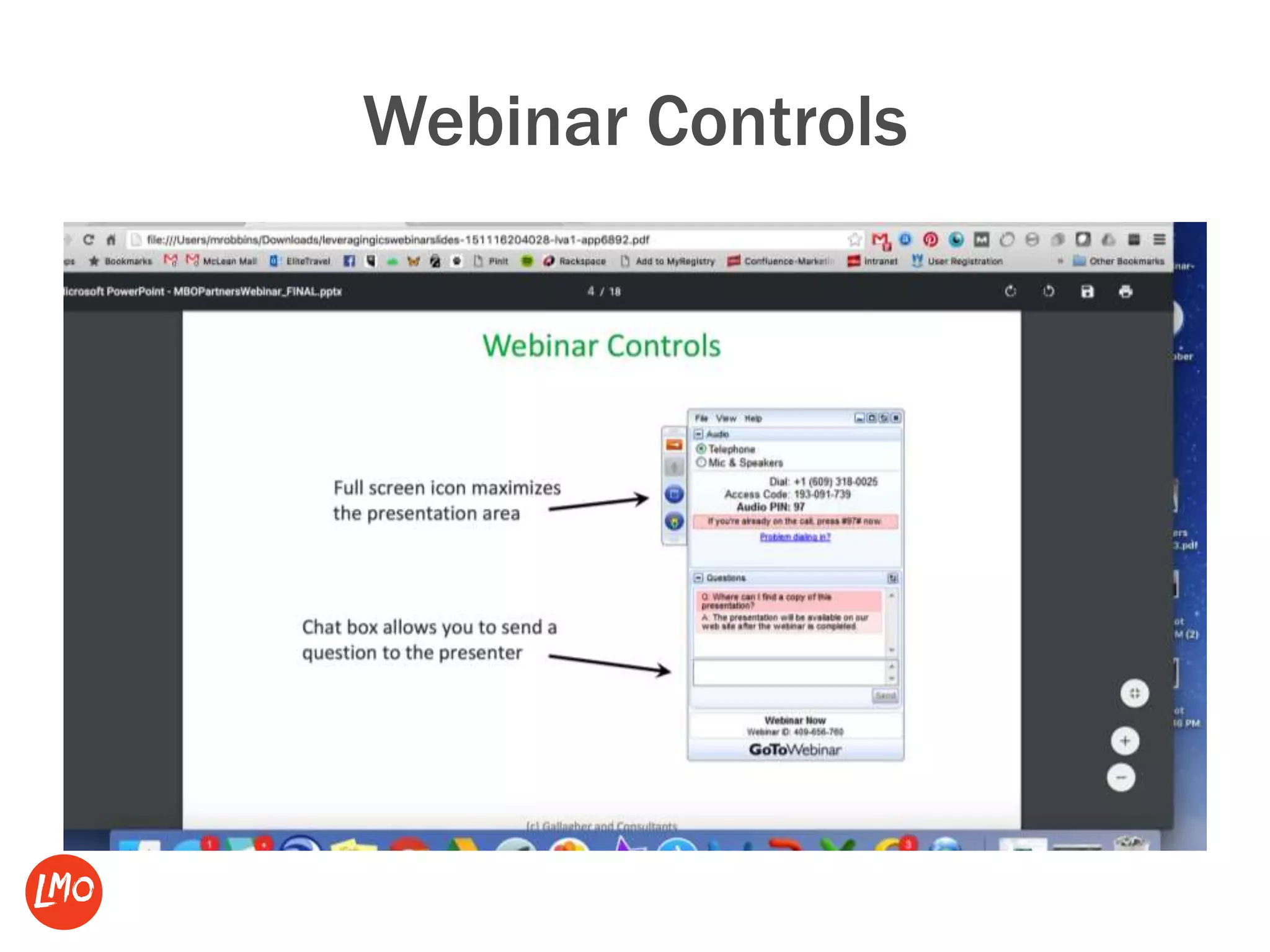 Webinar Controls
 