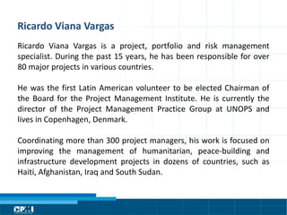 Título do Slide
Máximo de 2 linhas
Ricardo	
  Viana	
  Vargas	
  
Ricardo	
   Viana	
   Vargas	
   is	
   a	
   project,	
...