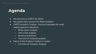 SQL Analyses - CARTO Documentation