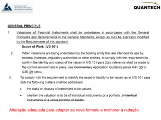 Alteração adequada para adaptar ao novo formato e melhorar a redação
 