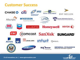 © eG Innovations, Inc | www.eginnovations.com
Customer Success
 