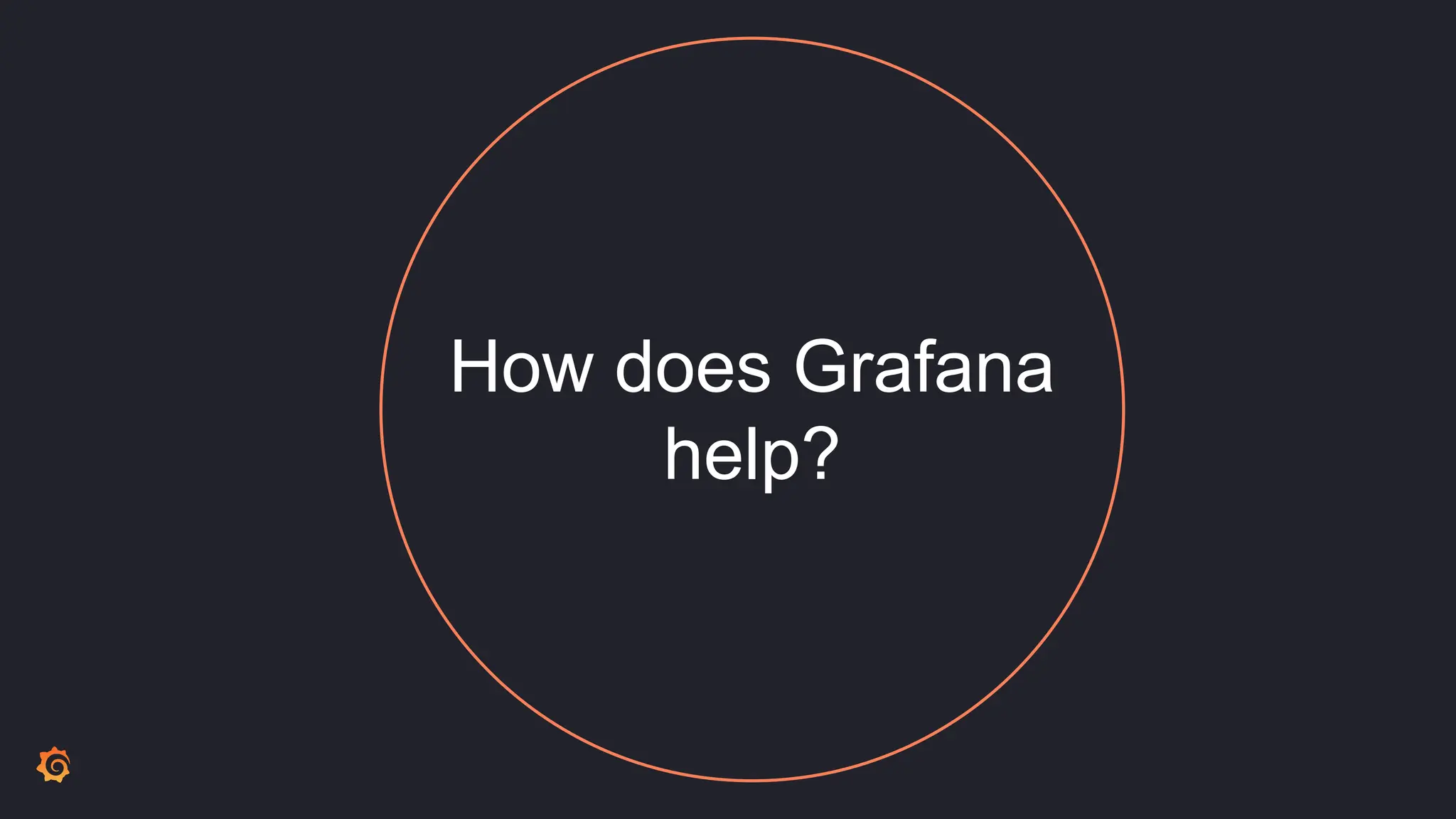 How does Grafana
help?
 