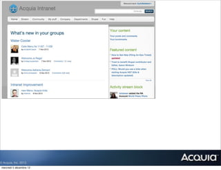 © Acquia, Inc. 2012.
 mercredi 5 décembre 12
 