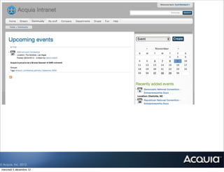 © Acquia, Inc. 2012.
 mercredi 5 décembre 12
 