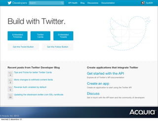 © Acquia, Inc. 2012.
 mercredi 5 décembre 12
 