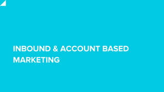 INBOUND & ACCOUNT BASED
MARKETING
 