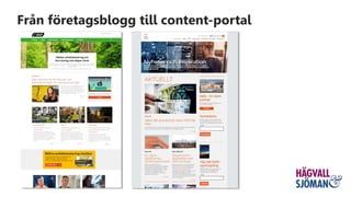 Från företagsblogg till content-portal
 