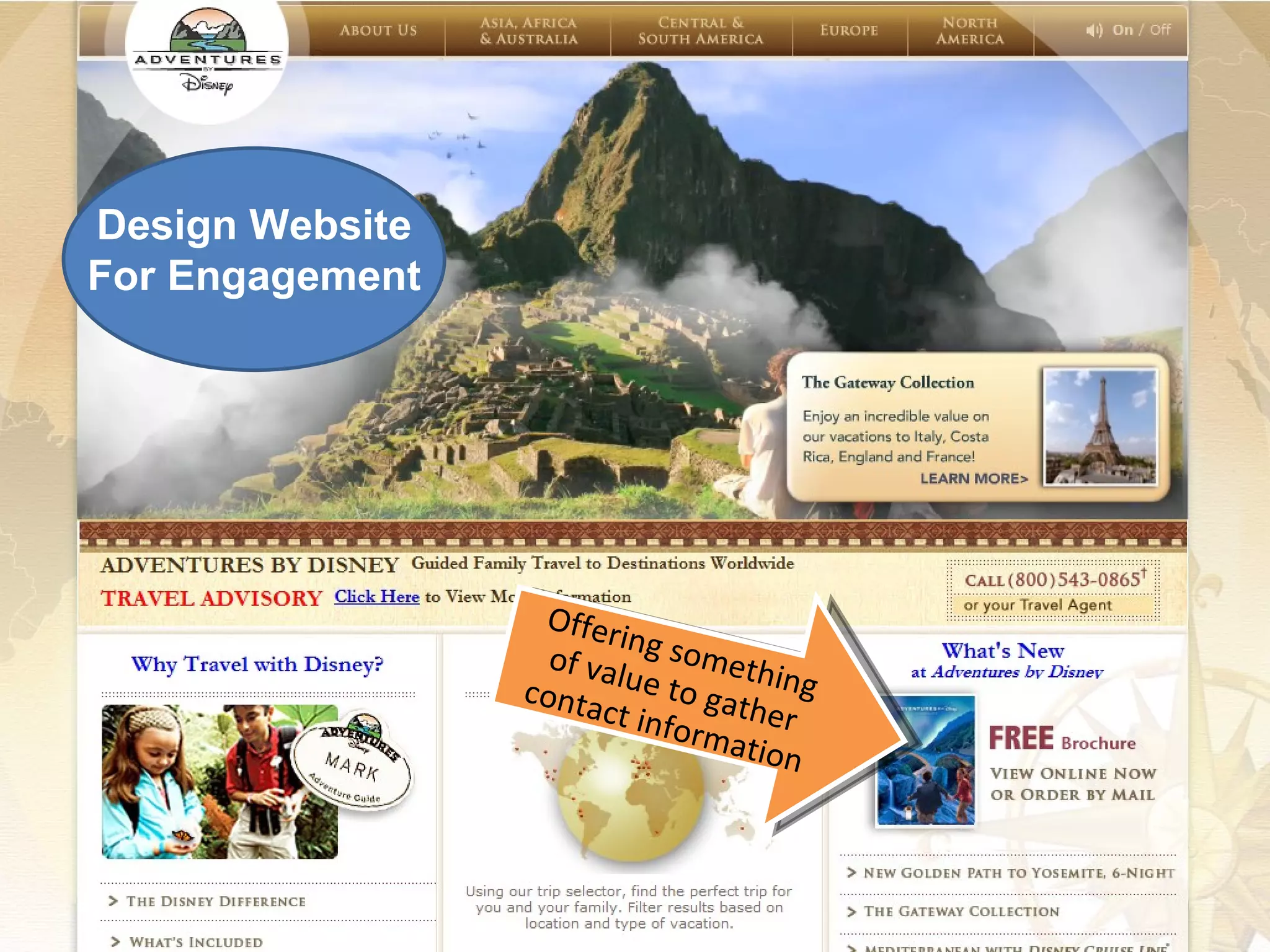 Design Website For Engagement Offering something of value to gather contact information 