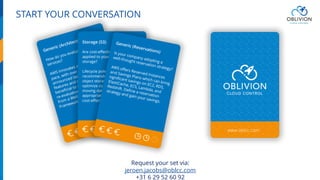 START YOUR CONVERSATION
Request your set via:
jeroen.jacobs@oblcc.com
+31 6 29 52 60 92
 