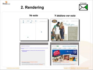 2. Formato


                                   2. Rendering

                                       Ve esto    Y debiera ver esto




Creatividad que logra resultados                          Copyright © 2011 MasterBase®. Todos los derechos reservados
 