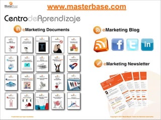 www.masterbase.com




Creatividad que logra resultados                 Copyright © 2011 MasterBase®. Todos los derechos reservados
 