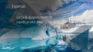 Expansão
Cerca de 30 novos navios de
expedição em 6 anos!
 