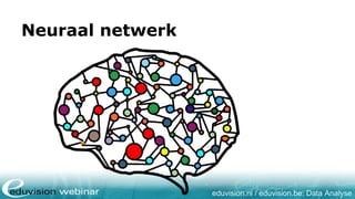 eduvision.nl / eduvision.be: Data Analyse
Neuraal netwerk
 