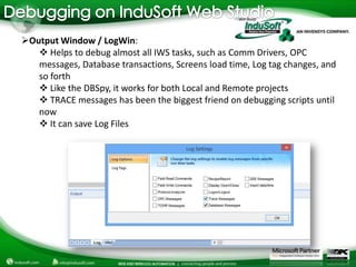Vbscript Debugging Debugging VBScript in InduSoft Web Studio Projects | PPT | Free Download