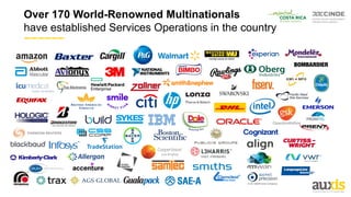 Over 170 World-Renowned Multinationals
have established Services Operations in the country
 