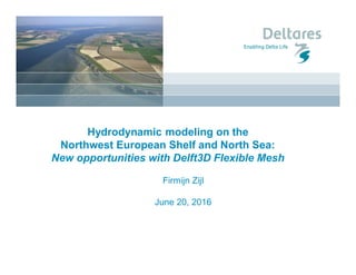 Webinar deltares hydrodynamic modeling on the northwest european shelf ...
