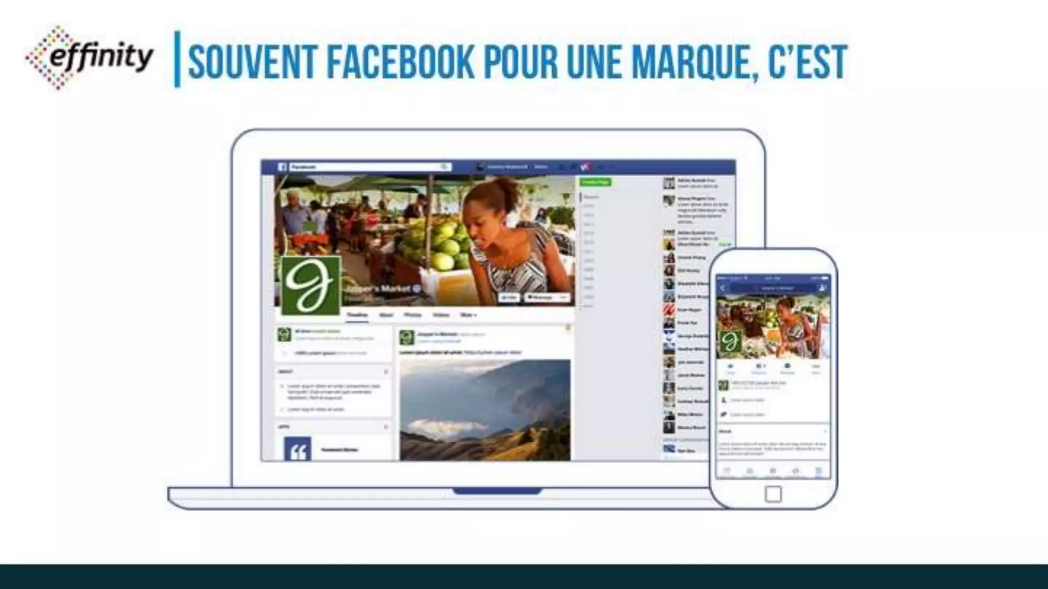 SOUVENT FACEBOOK POUR UNE
MARQUE, C’EST
 