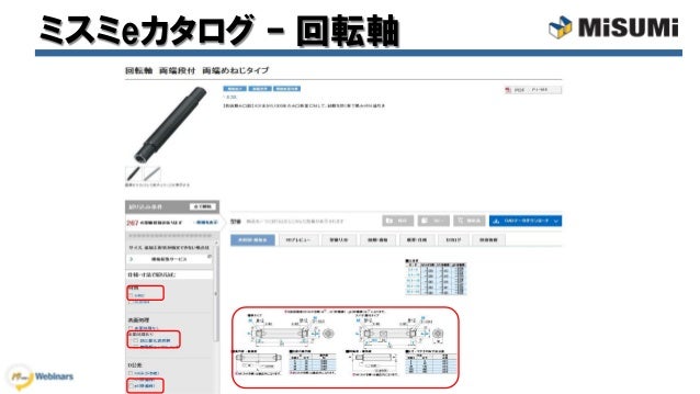 ミスミwebinar 回転軸 駆動軸