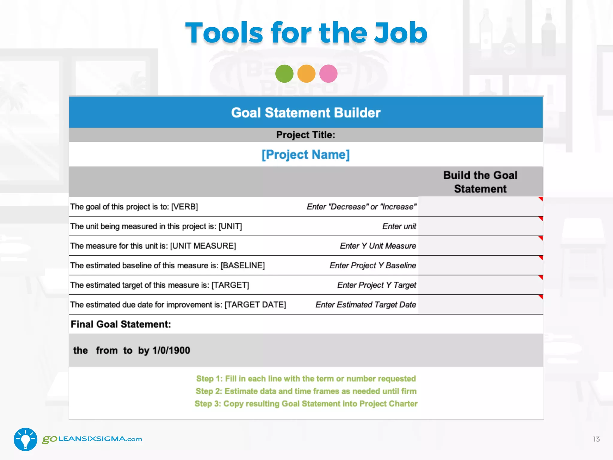 Tools for the Job
13
 