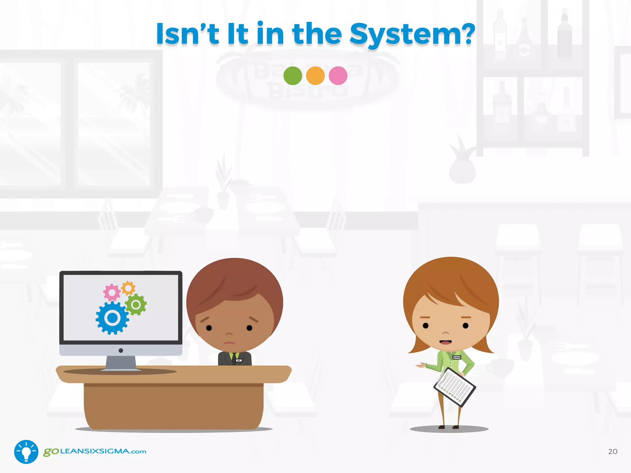 Isn’t It in the System?
20
 