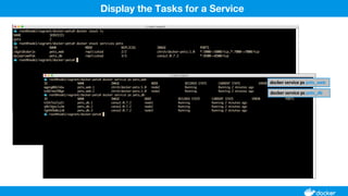 Display the Tasks for a Service
 