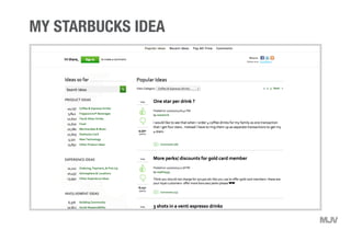 MY STARBUCKS IDEA
 
